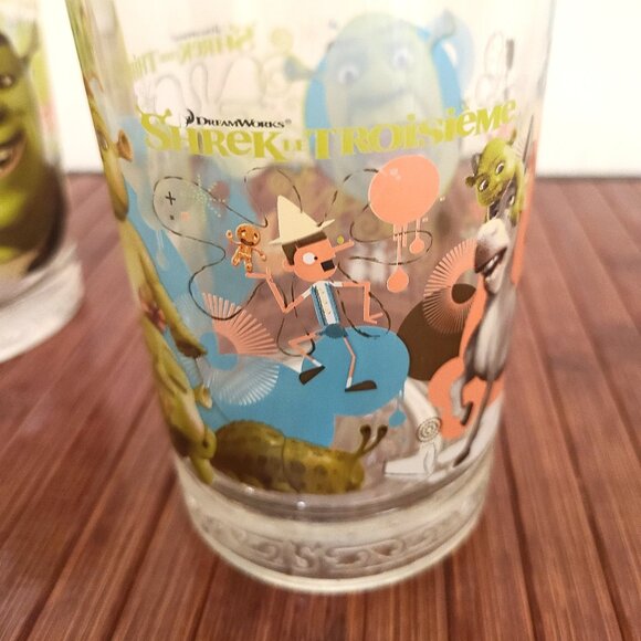 RARE 2007 Shrek McDonalds Glasses (Two) - Picture 7 of 12